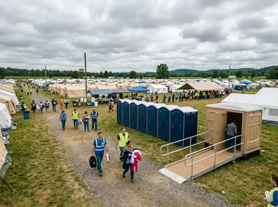 disaster-relief-camp-restrooms-010 — frequently asked questions, Dumpster & Portable Bathrooms Rental in New Palestine, IN